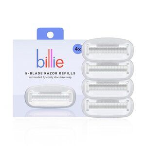 24 Razors! Billie Women’s Razor Refill Blades 5-Blade, 4 razors per pack